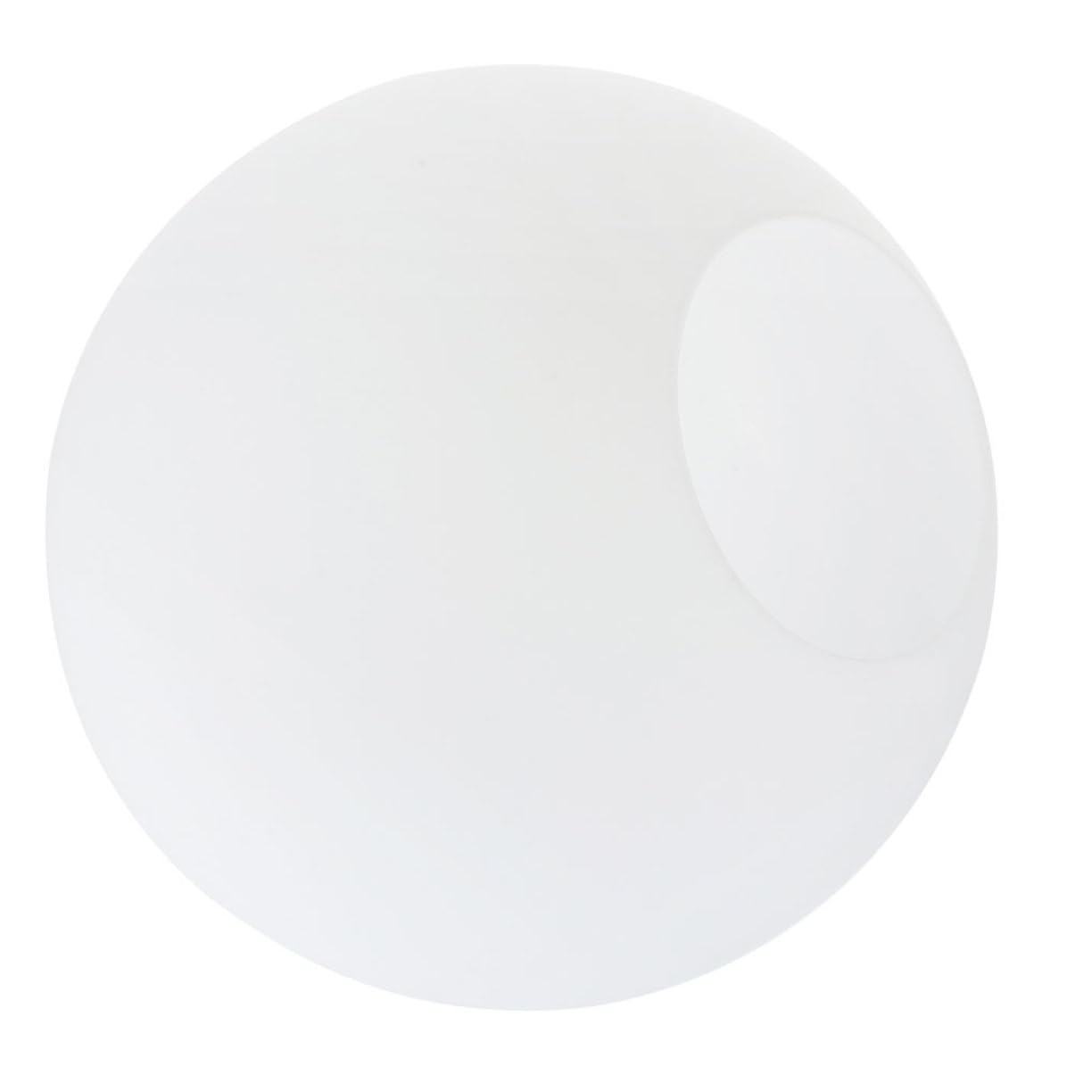 Runder Lampenschirm aus Glas, Weiß, Satinierte Oberfläche, 1 Stück