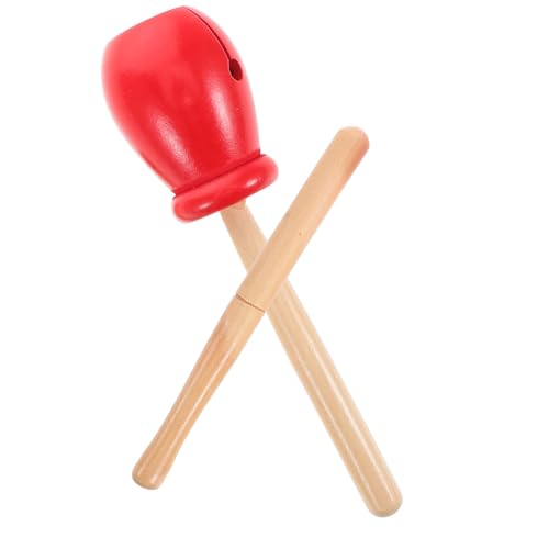 GOOHOCHY 木製 拍子木 伝統楽器 打楽器 パーカッション 子供 大人用 リズム練習 音楽トレーニング用 ハンドクラッパー