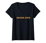 Womens Arizona State college devils fans novelty souvenir gift V-Neck T-Shirt