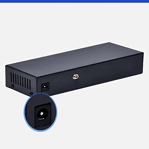 9 Port 8 PoE Injector 10/100mbps IEEE 802.3af/at Power Over Ethernet PoE Switch sin adaptador de corriente (Negro, Tamaño único) miniatura 5