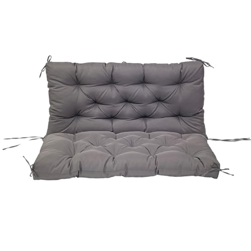 Coussins pour balancelle de jardin imperméables créant un coin détente gris foncé