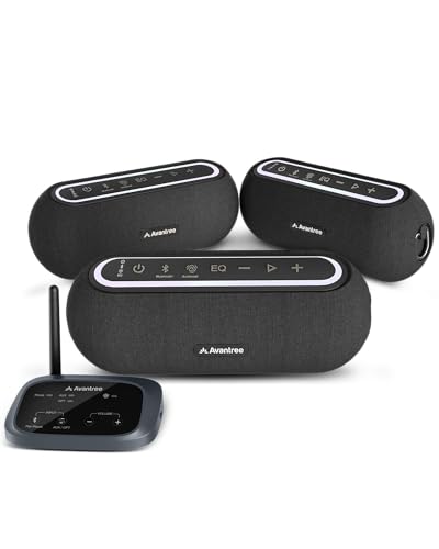 Avantree Harmony A2 – Wireless Auracast Speaker System for Whole-Home Audio, 100m Range,...