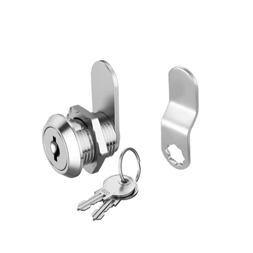 Cabinet Cam Locks Keyed Alike 5/8 inch Toolbox Lock Cabinet Desk Drawers Cam Lock Replacement for Trailer RV Boxes Mailboxes