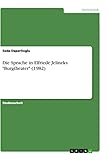 Die Sprache in Elfriede Jelineks "Burgtheater" (1982) - Seda Deperlioglu 