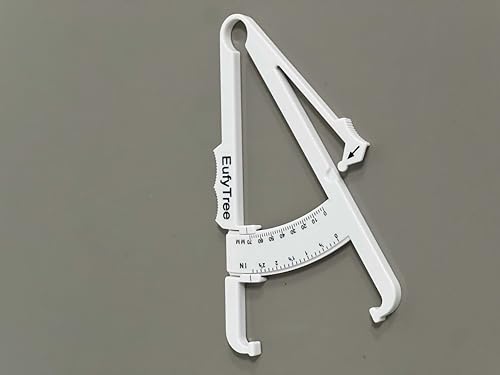 EufyTree Body Fat Calipers - Handheld BMI Body Fat Measurement Device - Skinfold Caliper Measures Body Fat for Men and Women