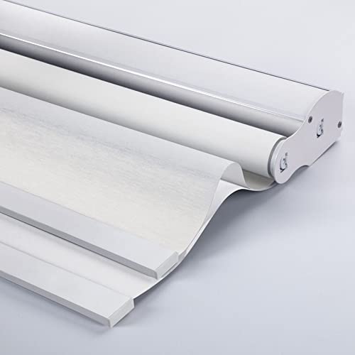 Zshine Day and Night Dual Layers Manual Safe Cordless Polyester Roller Blinds Shades Suitable for Home, Office, Hotel, Club, Restaurant, Cinema Window