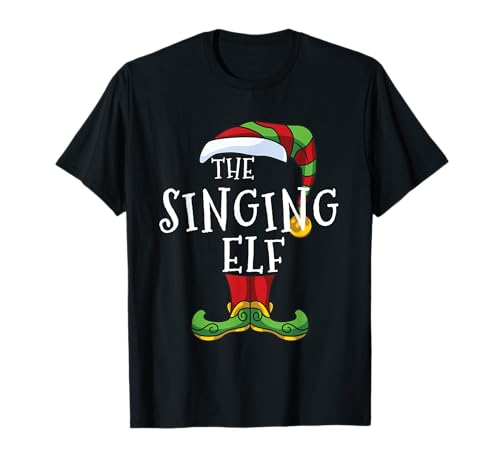 Singing Elf Family Matching Christmas Group T-Shirt