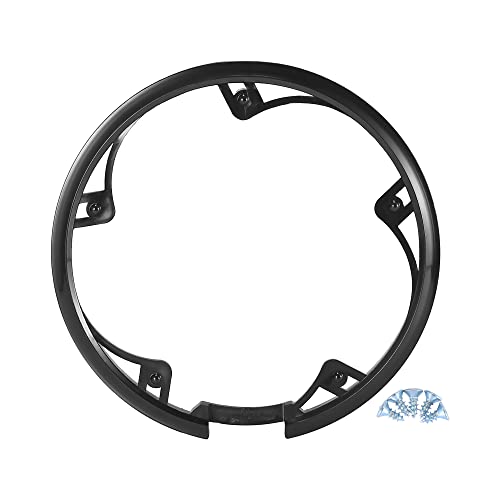 X AUTOHAUX Kettenschutz 48 Zähne Kettenschutzring 5 Löcher Kettenschutzscheibe Fahrrad Kurbelgarnitur Kettenradabdeckung Schutz Kettenrad Schutzhülle