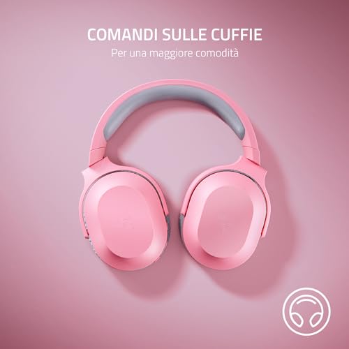 Barracuda X - Cuffie Wireless Mobile e da Gaming Multipiattaperma (Connettività Wireless USB-C Multipiattaperma, Driver TriForce da 40 mm, Comandi Sulle Cuffie) Quartz Rosa - Cuffia gaming - Immagine 6