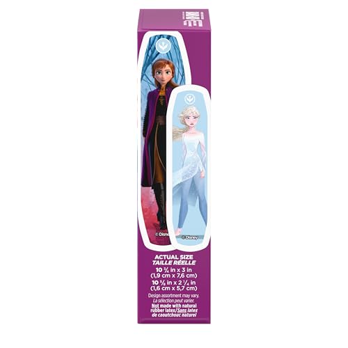 Image of Bundle of BAND-AID Brand Adhesive Bandages for Kids, Disney Princess, Assorted, 20 ct and BAND-AID Brand Adhesive Bandages, Disney Frozen II, Assorted Sizes, 20 ct