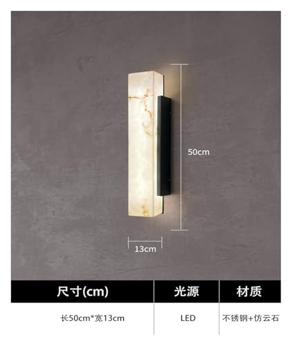 Applique murale LED extérieur effet marbre pour terrasse moderne