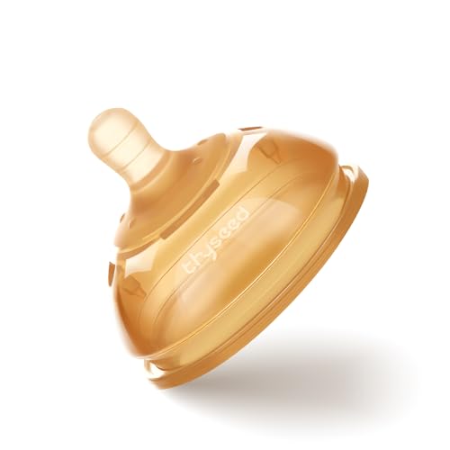 Thyseed Natural Series Nipple, Wide-Neck, Extra Slow Flow,0-3 Month,1 Pack