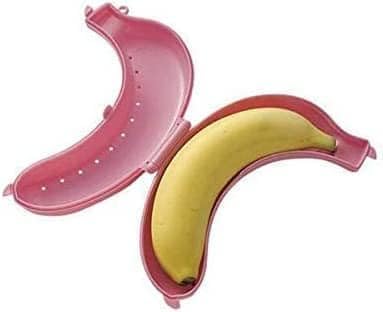 Banana protector 3PCS Plastic colourful Banana Protector Container Box Holder Case Food Lunch Fruit Storage Outdoor Travel Cute Banana Protector Storage Box