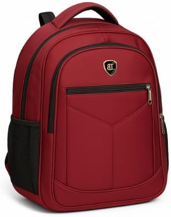 Mochila Escolar Vermelha Reforçada com Compartimento para Notebook e Alças Acolchoadas