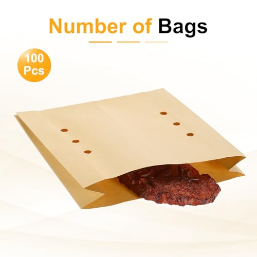 Sacs à sandwich en papier anti-miettes PATIKIL 23x18cm pour emballer proprement vos repas