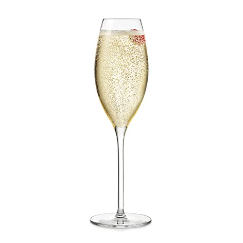 Libbey Signature Westbury Champagne Flute Glasses, Set of 4