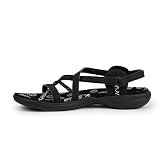  Izas Sandalia Deportiva de Trekking y Senderismo Mujer Ancelle V3 Ligeras y Cómodas para Caminar (BLACK/SILVER, numeric_37)