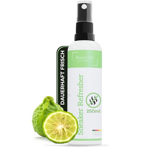 PureCLN Schuhdeo Gegen Geruch und Schweiß 250ml - Schuh Deo mit Enzymen - Schuhspray extra stark, wirkt sofort und langanhaltend - Schuh Deo Spray Geruchsstop für mehr Frische