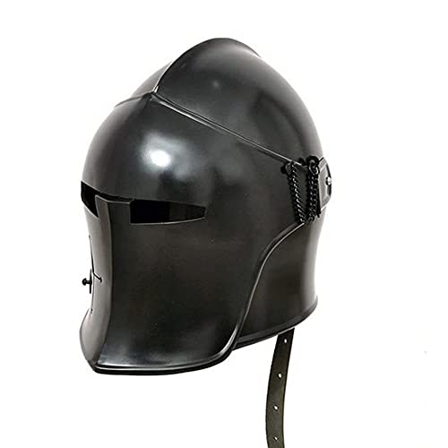 Image of AnNafi Gladiator Maximus Arena Helmet - Medieval Men's Full Size + Barbuta Knight Templar Crusader Helmet