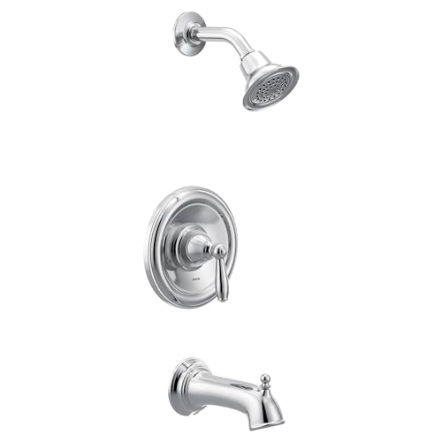 Moen T2153 Brantford Posi-Temp Pressure Balancing Tub and Shower Trim Kit Valve Required, Chrome