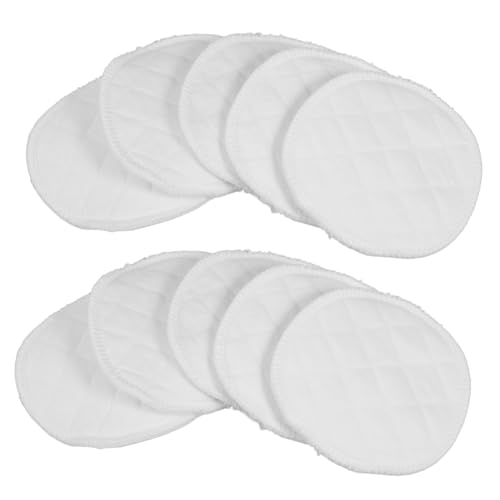 SOESFOUFU 10pcs Reusable Nursing Pads 12 Layer Cotton Washable Nipple Pads for Breastfeeding Soft Absorbent Maternity Pads for Pregnant Women