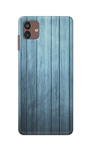 Image of Printed Hard Back Cover Case for Samsung Galaxy M13 5G Back Cover (Wooden Blue) -702