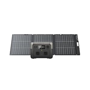 ECOFLOW Station électrique portable RIVER 2 MAX avec Panneau solaire portable de 160W，sortie 1000 W avec X-boost, générateur solaire pour extérieur, camping-cars,domestique,balcon