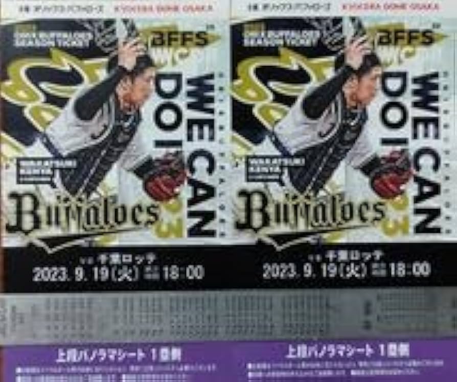 Amazon.co.jp: 919(火) オリックスvs千葉ロッテ 京セラドーム