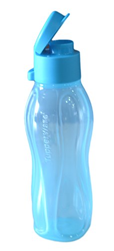 Image of Tupperware Aquasafe Plastic Bottle Set with Fliptop, 310ml, Set of 4, Multicolour