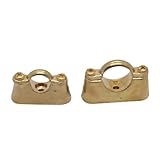 GUIFANG Fit 15mm 22mm 28mm OD Tube Brass Pipe Clamp Bracket Support Hanger Fixed Plumbing Water With Base(Fit 22mm Pipe OD)