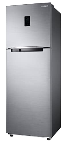 Image of Samsung 322L 2 Star Inverter Frost-Free Convertible 5 In 1 Double Door Refrigerator Appliance (RT37C4522S8 /HL,Elegant Inox)