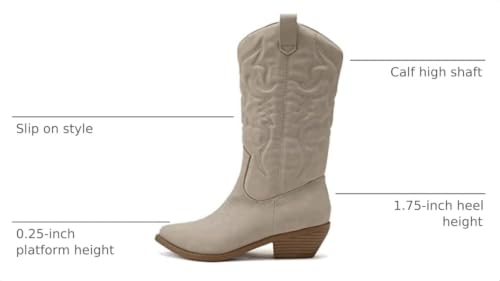 Image of Soda Women's Mug Round Toe Faux Suede Stacked Heel Western Ankle Bootie