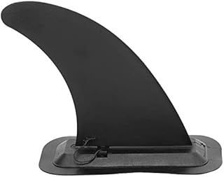 POFET Surf Center Fin, Surf SUP Fin Longboard Surfboard Stand Up Paddle PVC Detachable Center Fin-Black