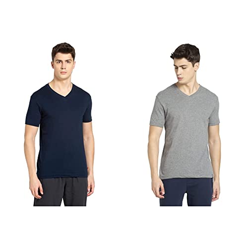 Image of Jockey Men's Solid Regular Fit T-Shirt (2726-0105-BLACK XX-Large)