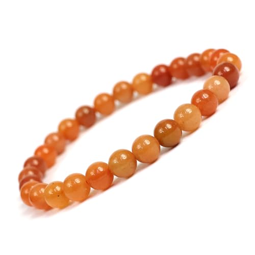 Image of Reiki Crystal Products Natural Crystal Stone Bracelet 6 mm Round Beads for Men & Women | Gemstone Jewellery Bracelet | Reiki Charged | Multiple Stone Variants Available