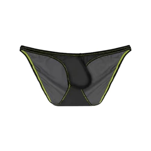 Mens Mesh Sexy G-Strings With Big Ball Pouch Thongs Underwear Bulge Pouch Husband Boyfriend Valentine Dating Panties