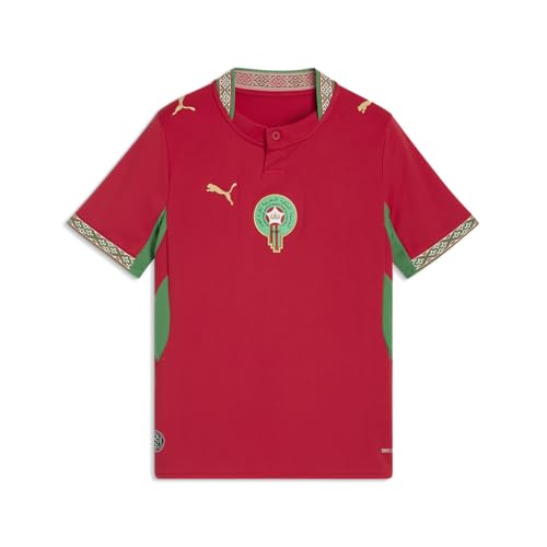 PUMA Unisex-Child Morocco FA Home Jersey Replica Fast Red-Victory Gold SS26