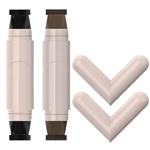 Delineador líquido doble punta impermeable 2 colores