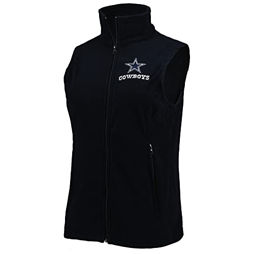Dunbrooke Damen Lady Houston Fleece-Weste, Dallas Cowboys, Marineblau, Large