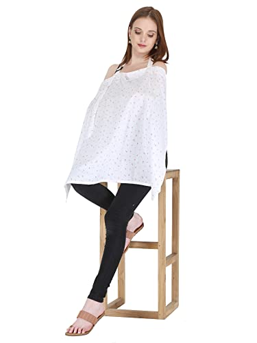 Image of Switchon Feeding Apron Cover Maternity Cover 100% Cotton Maternity Breastfeeding Multipurpose for Mothers