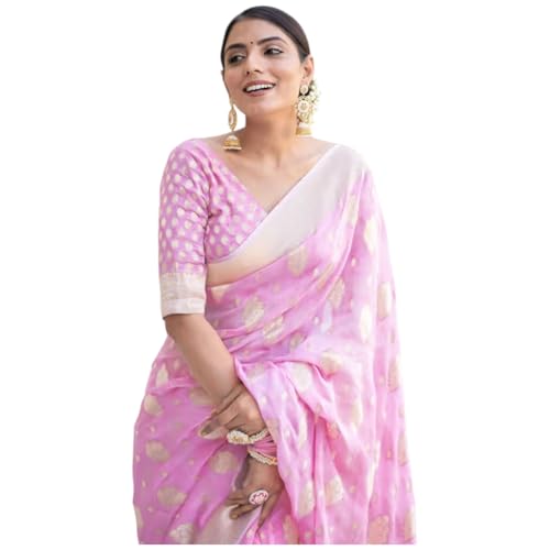 Yashika Women's Art Silk Saree with Blouse Piece for Traditional ...