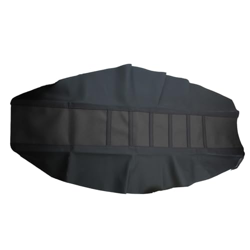 Universal Motorcycle Seat Cover Non-Slip Suitable Rubber Striped Seat Covers Soft for YZ125 YZ250 YZ450F WR250F WR450F TTR230 YZ TTR WR 125 250 Dirt Pit Bike Motocross Off Road Motorbike (Black)