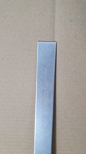 (2) Zinc Plated Steel Flat Bar/Plate Heavy Duty 1/8