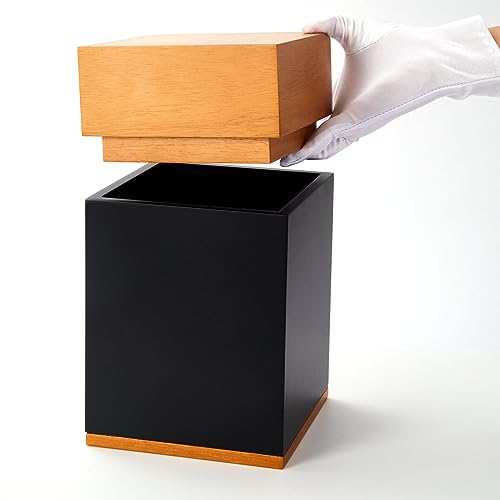 Image of Large Wooden Cremation Urns for Ashes Adult Male Female | Large Decorative Memorial Urn for Men & Women,Wood Funeral Burial Urn and Casket for Ashes Dad Mom Child ,Holds Up to 250 LBS