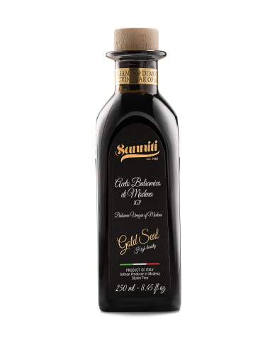 Sanniti High Density Gold Seal Balsamic Vinegar Of Modena Aceto Balsamico Igp, 250 Ml #TOP7