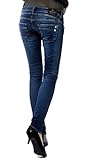 Herrlicher Damen Piper Slim Reused Denim Jeans, clean L32, W31/L32