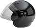 Fuel Helmets SH-WS0017 Open Face Helmet with Shield, Gloss Black, X-Large