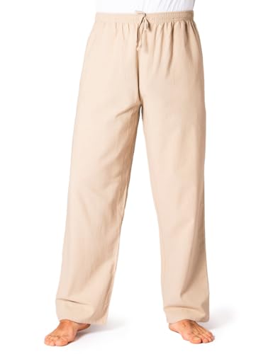 Pantalon pur coton naturel PANASIAM K de qualité supérieure avec finitions soignées