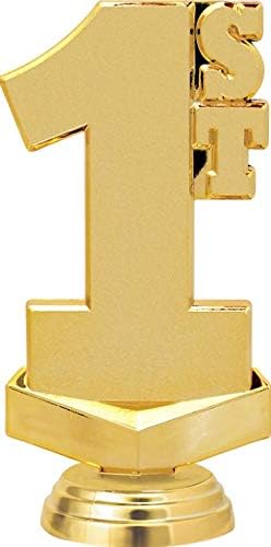 Crown Awards 1st Place Trophies, Personalized Pink 1st Place Trophy, Engraving Included Prime
