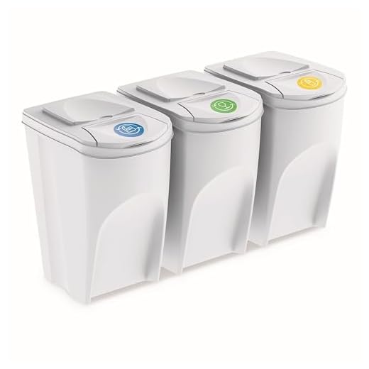 Prosperplast Sortibox 3-Container Waste Bins